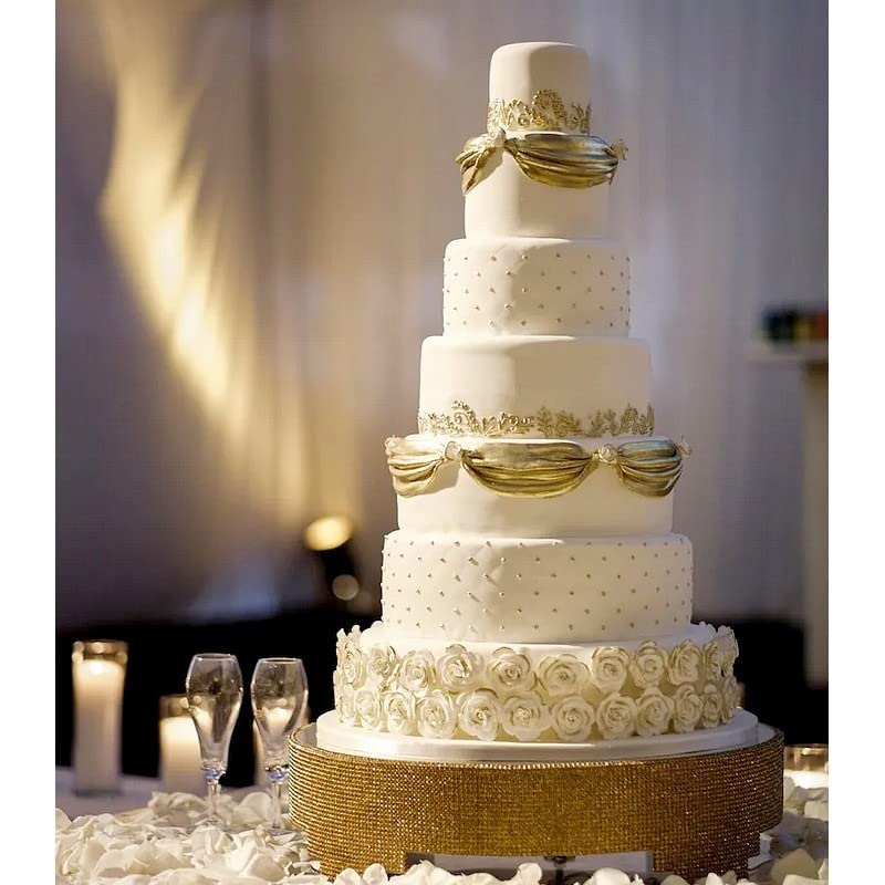 Lealoo Pièce montée Wedding Cake en Polystyrène haute densité, 70 cm de haut, Base Ø 40cm à 10cm, 7 étages