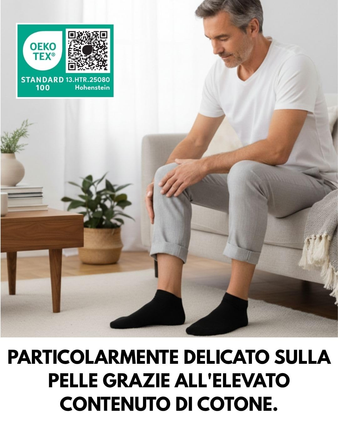 sockenkauf24 10 paia di calzini da ginnastica per diabetici, per uomo e donna, senza elastico e senza cuciture, per sneaker, per diabetici, con fascia confortevole, senza gomma