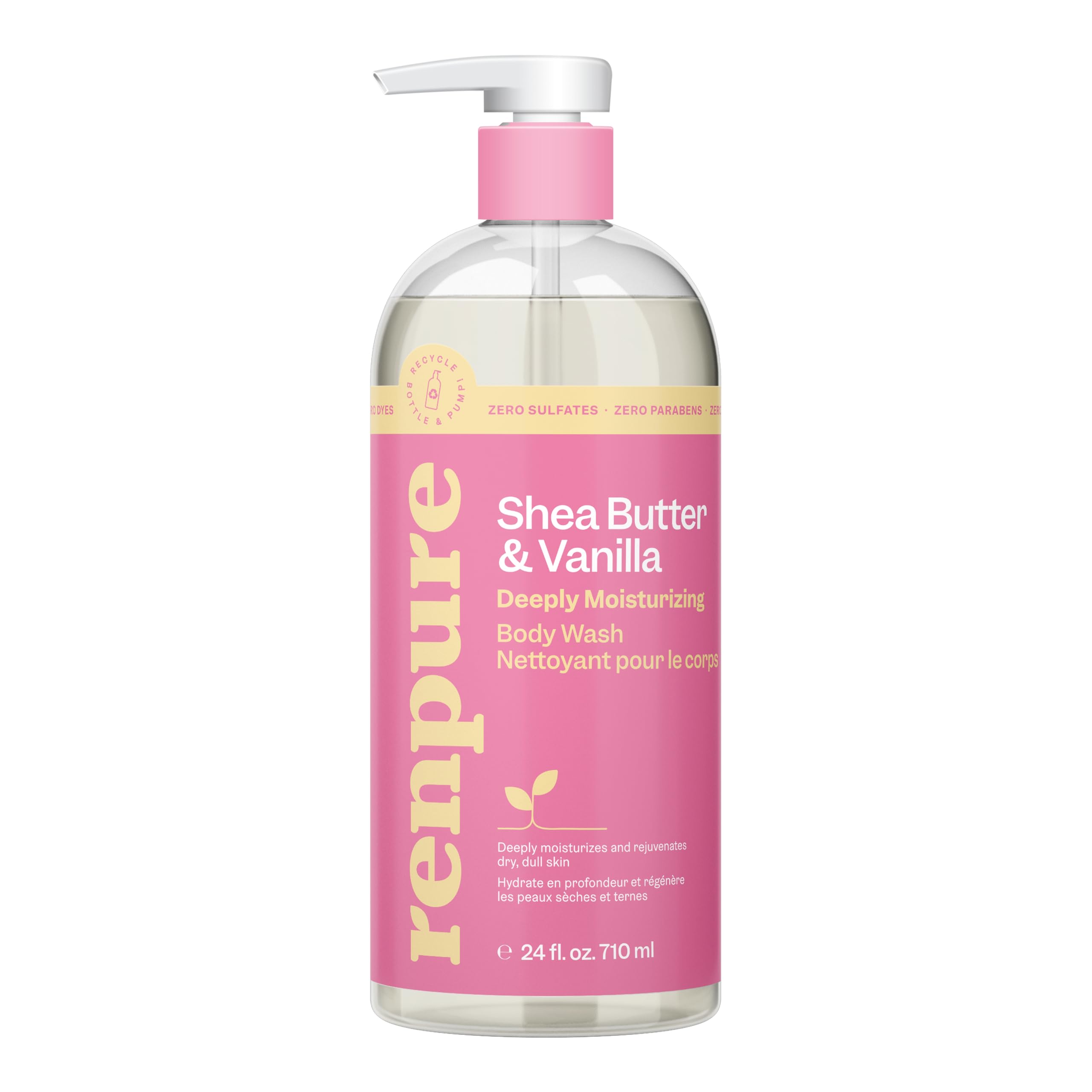 Renpure Body Wash Shea Butter & Vanilla Body Wash, 24 Ounces