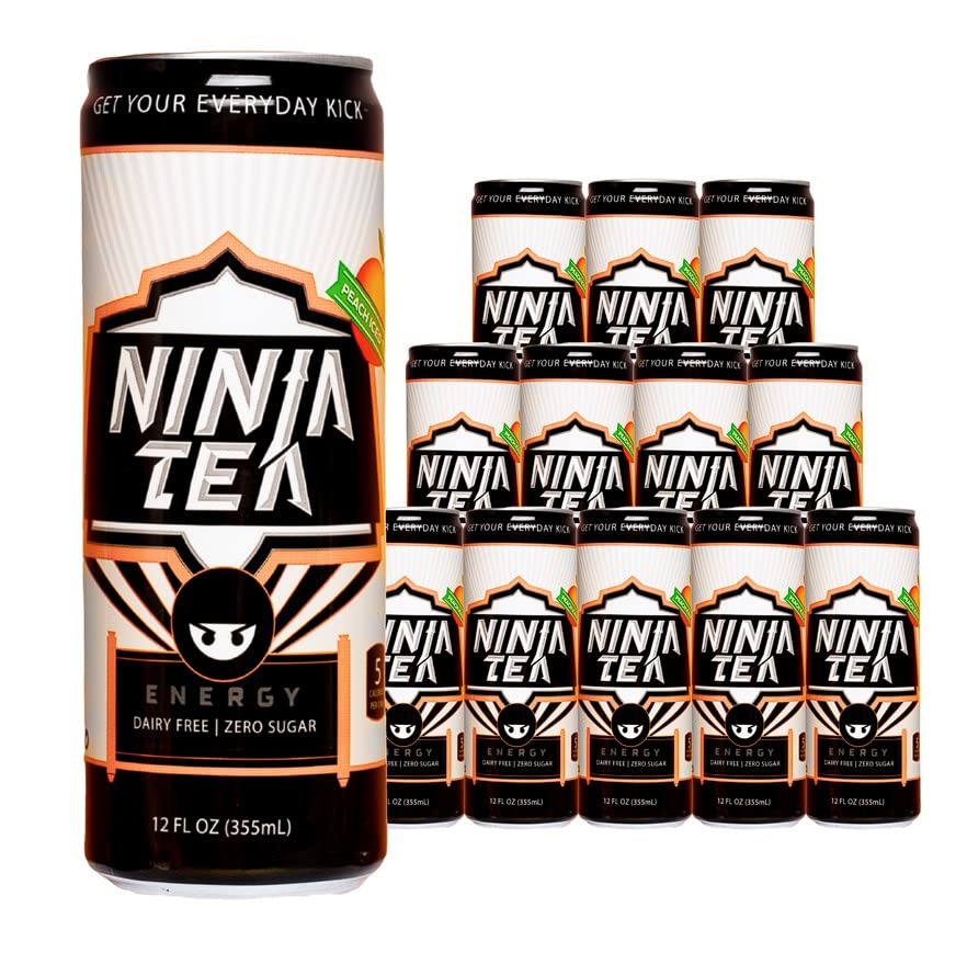 Buy Ninja Tea Energy Drink by Ryan Higa, Peach White Tea, 12 oz (12