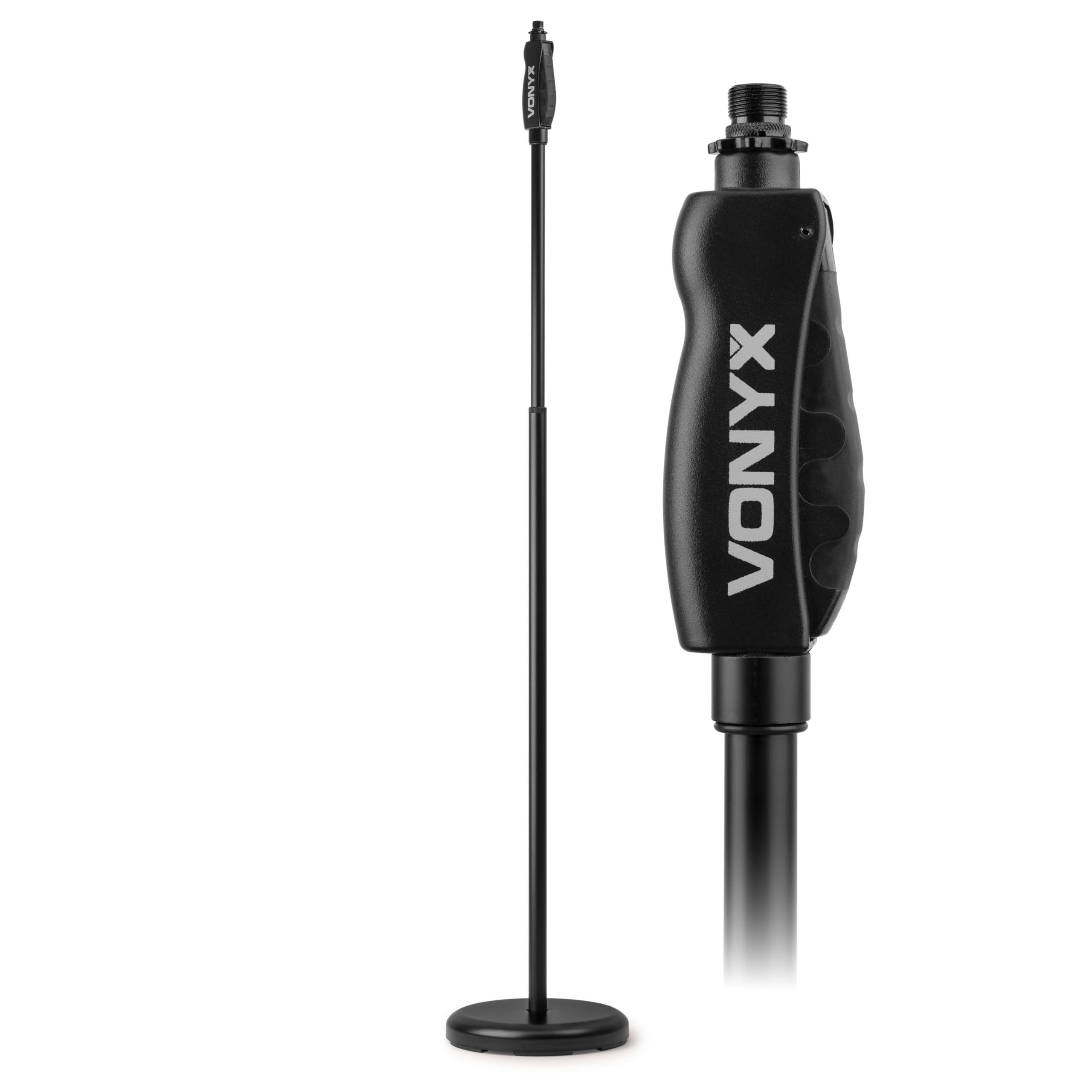 Vonyx MS110 Pied de Micro Réglable Hauteur 108-174cm Base Fonte