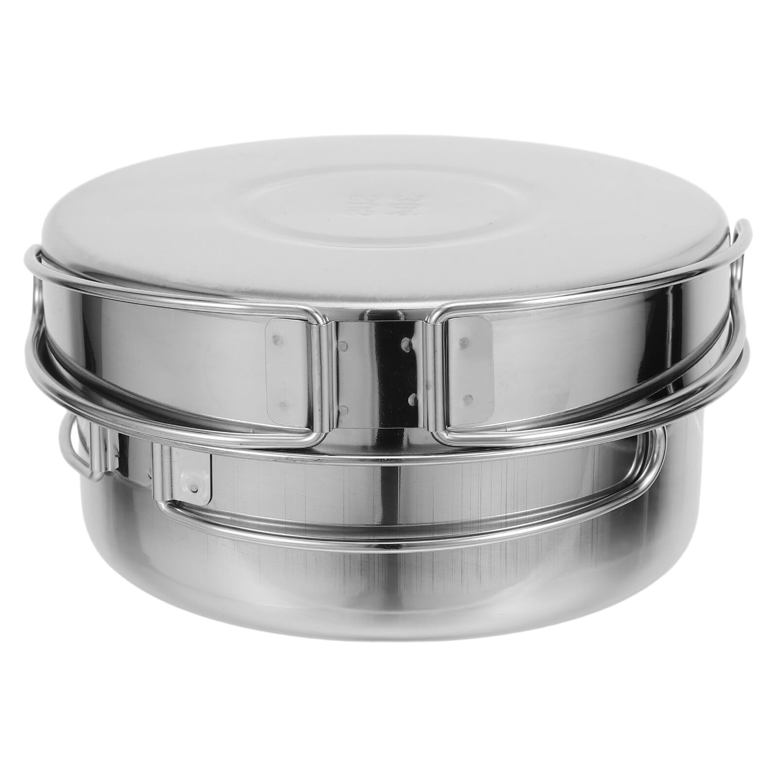 Cabilock Set de Couverts Pliables Acier Inoxydable pour Camping Kit Ustensiles de Cuisine Portable et Résistant pour Randonnée Pique- et Activités Plein Air