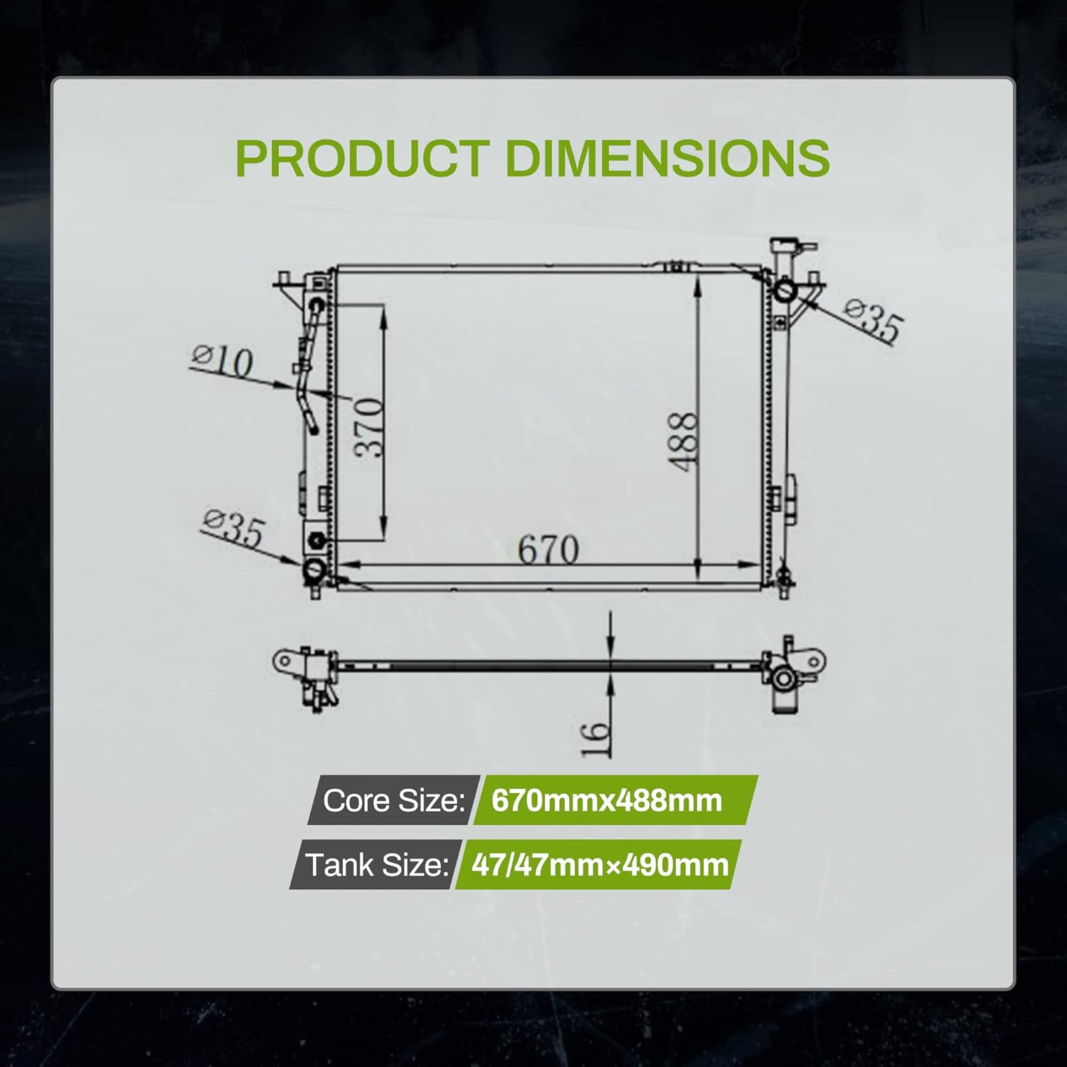 AUTOSAVER88 Radiator Compatible with 2010-2018 Hyundai Santa Fe 2013-2019 Santa Fe XL 2011 2012 2013 2014 2015 Kia Sorento 2.4L 3.3L 3.5L