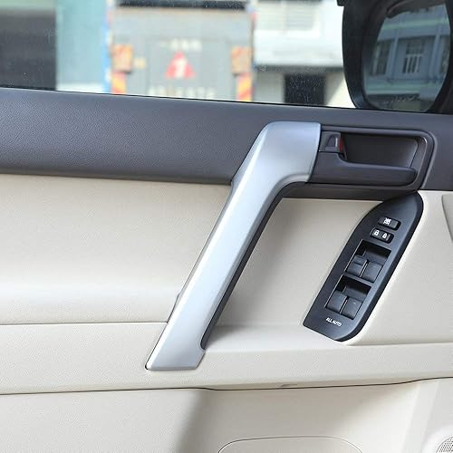 Manija de puerta de coche de plástico ABS accesorios mate plata para Toyota Land Cruiser Prado FJ150 150 LC150 2010-2018