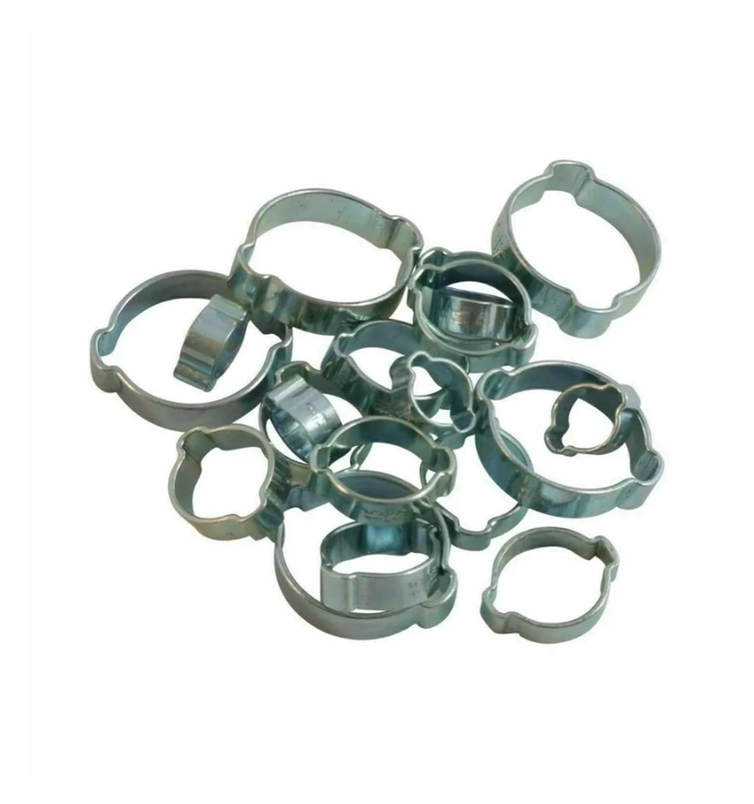 175 Pz 7-27mm Fascetta stringitubo Doppie orecchie Morsetto A vite senza fine Tubo dell'acqua del carburante Morsetti for tubi Clip Tubo flessibile del carburante Morsetti Kit