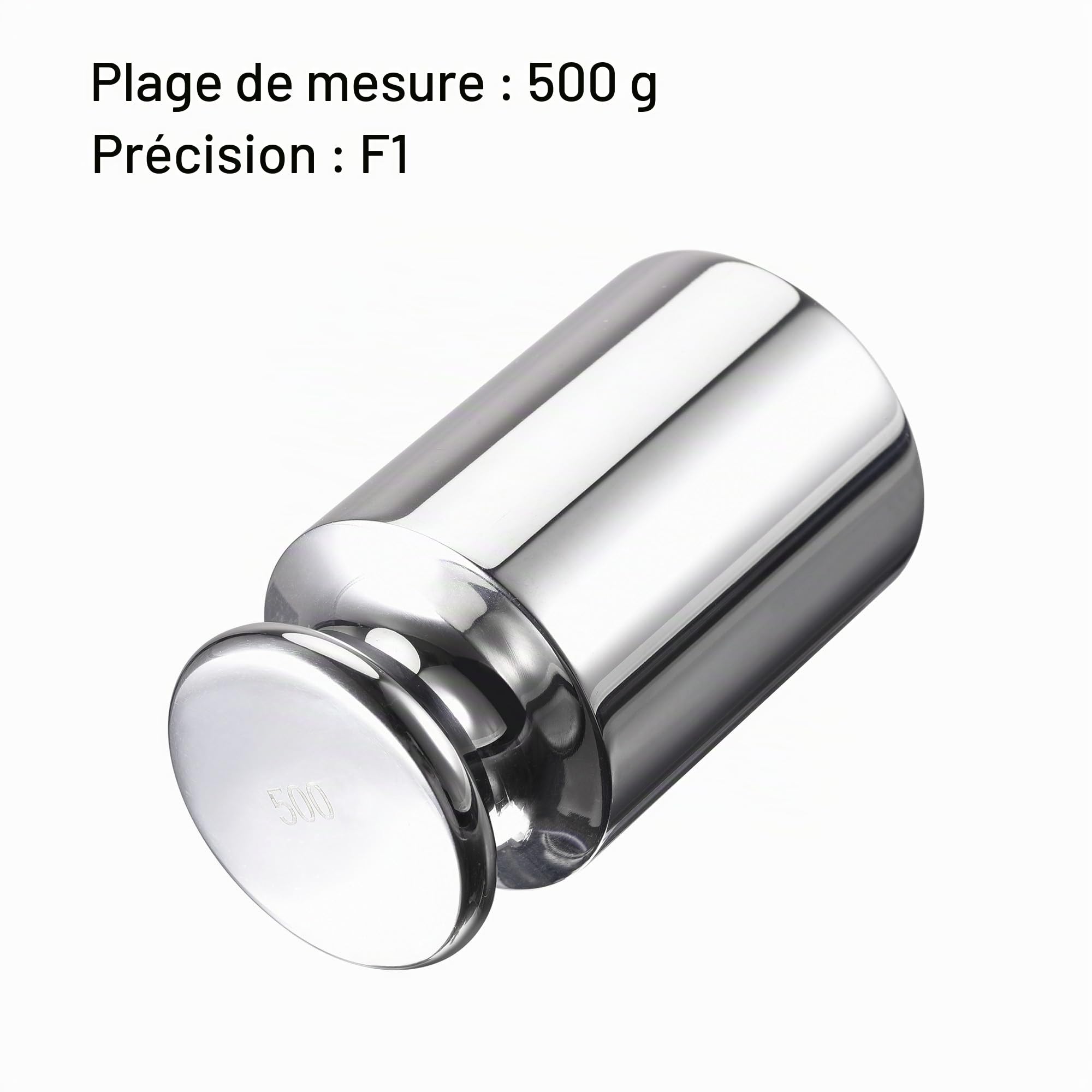 sourcing map Poids d'Étalonnage 500g F1 Précision Acier Inoxydable pour Balance Numérique