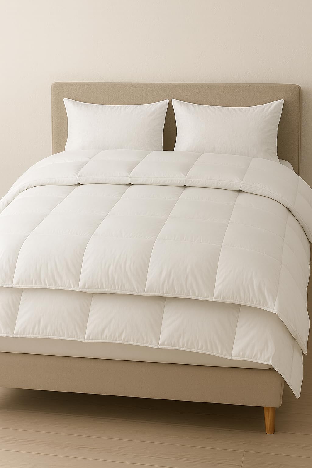Coppia Piumini Matrimoniali 4 Stagioni 200x250 cm – Trapunte in Soffice Microfibra Anallergica, Combinabili con Bottoni a Clip