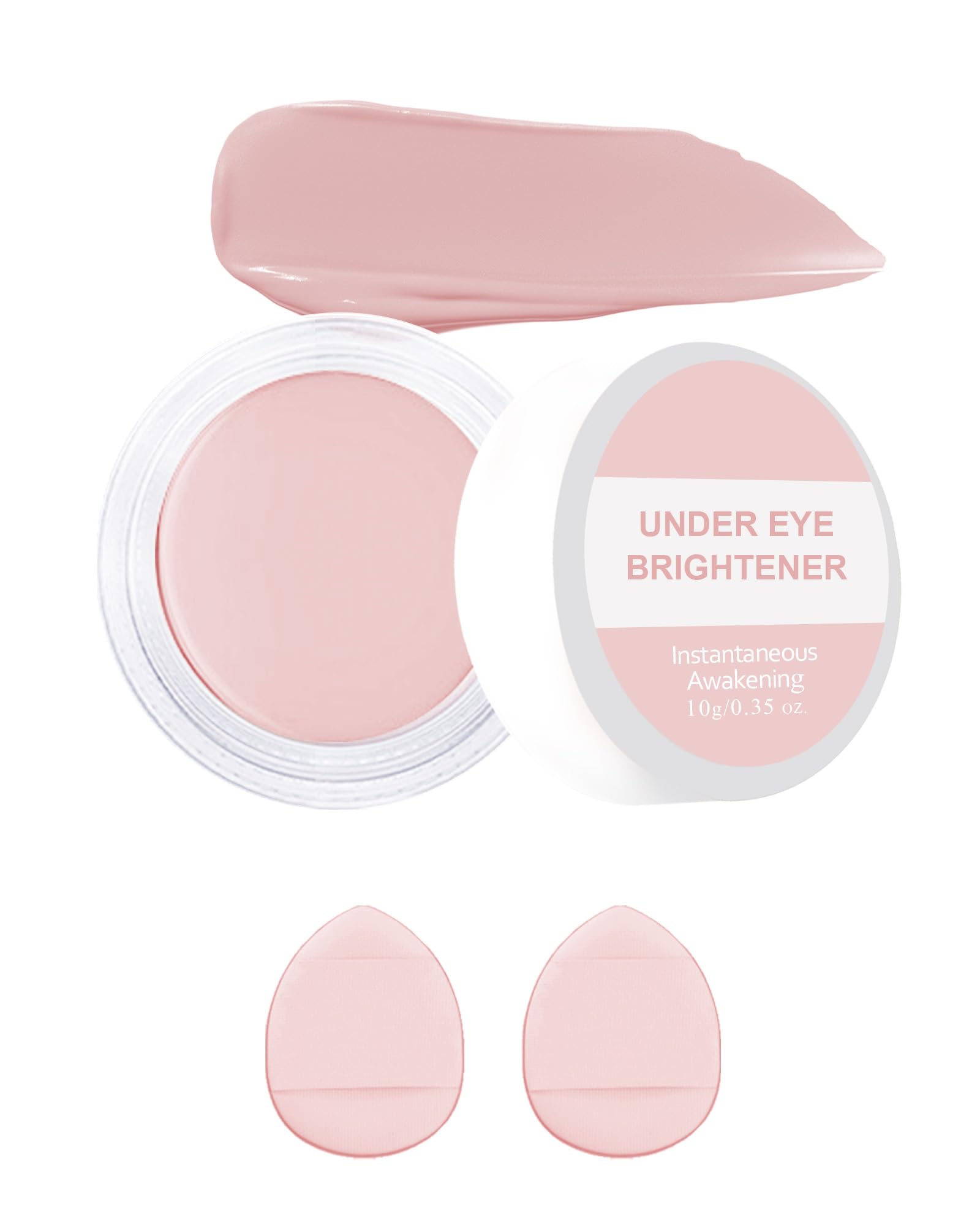 Under Eye Brightener Concealer, Cream Pink Concealer Pot Color Corrector 04# Pink