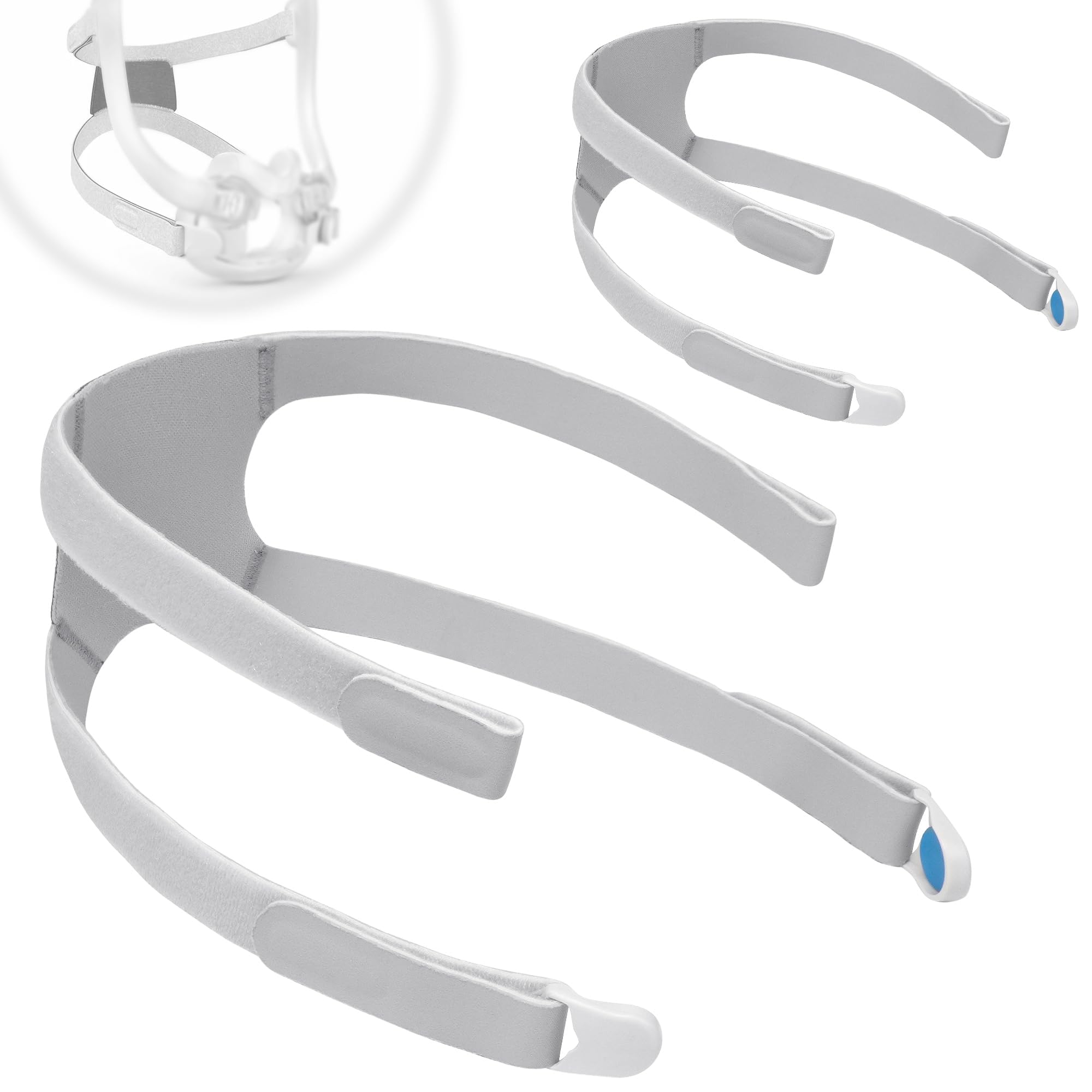 2PCs Replacement Headgear for Airfit F30I with 2 Pairs of Clips，Stronger Adhesive and Softer Material for a Better Seal, ItAll Supplies