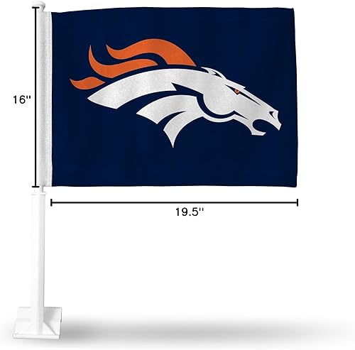 Vista 236 de Rico Industries NFL - Bandera de doble cara para automóvil, accesorio para auto