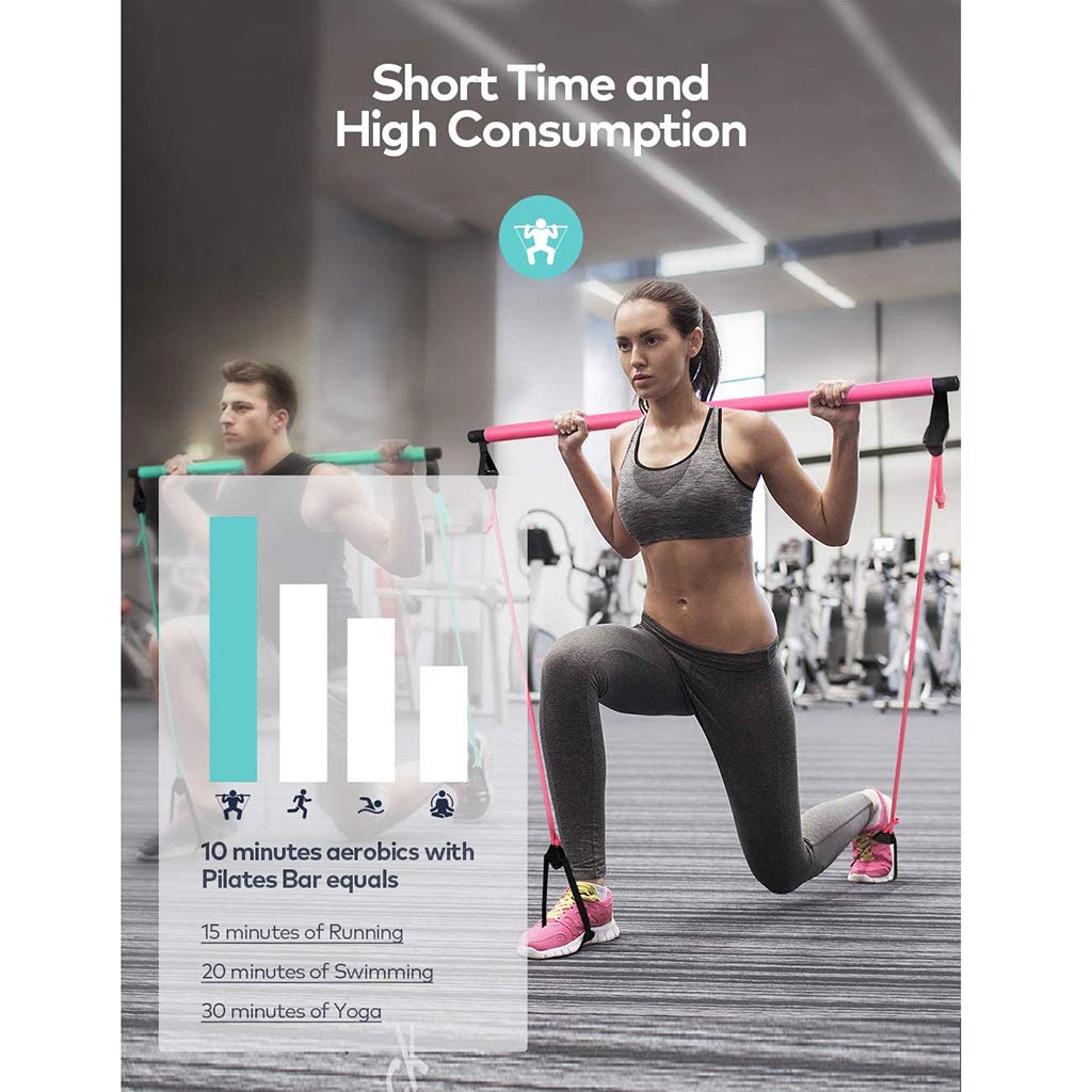 Kit de barre d'exercice Pilates avec bandes de Réunion