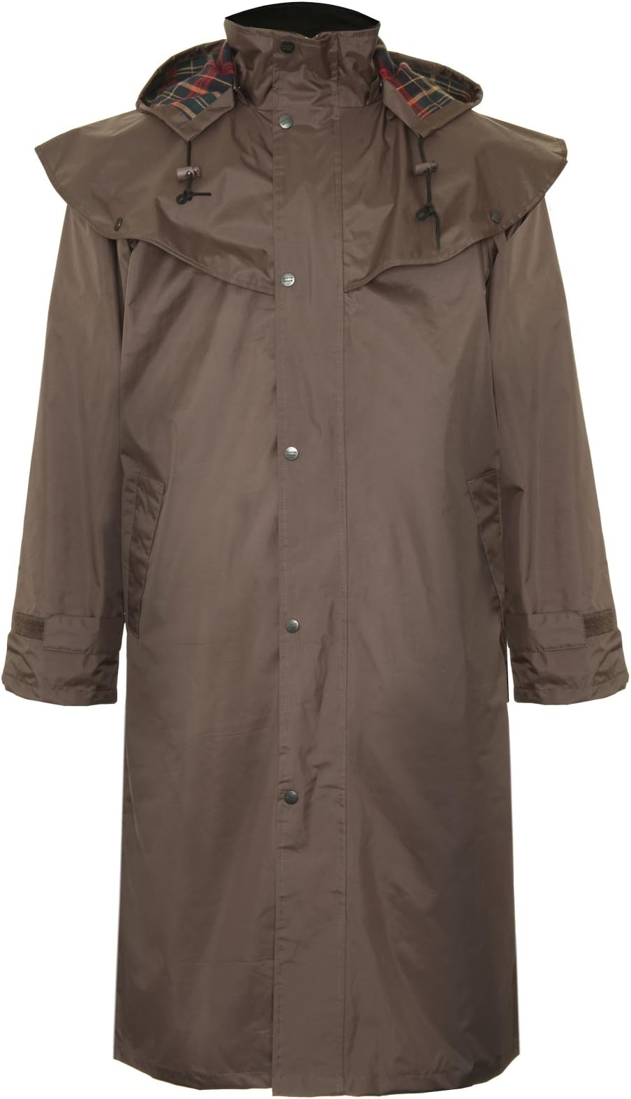 Mens Long Full Length Waterproof Riding Rain Coat