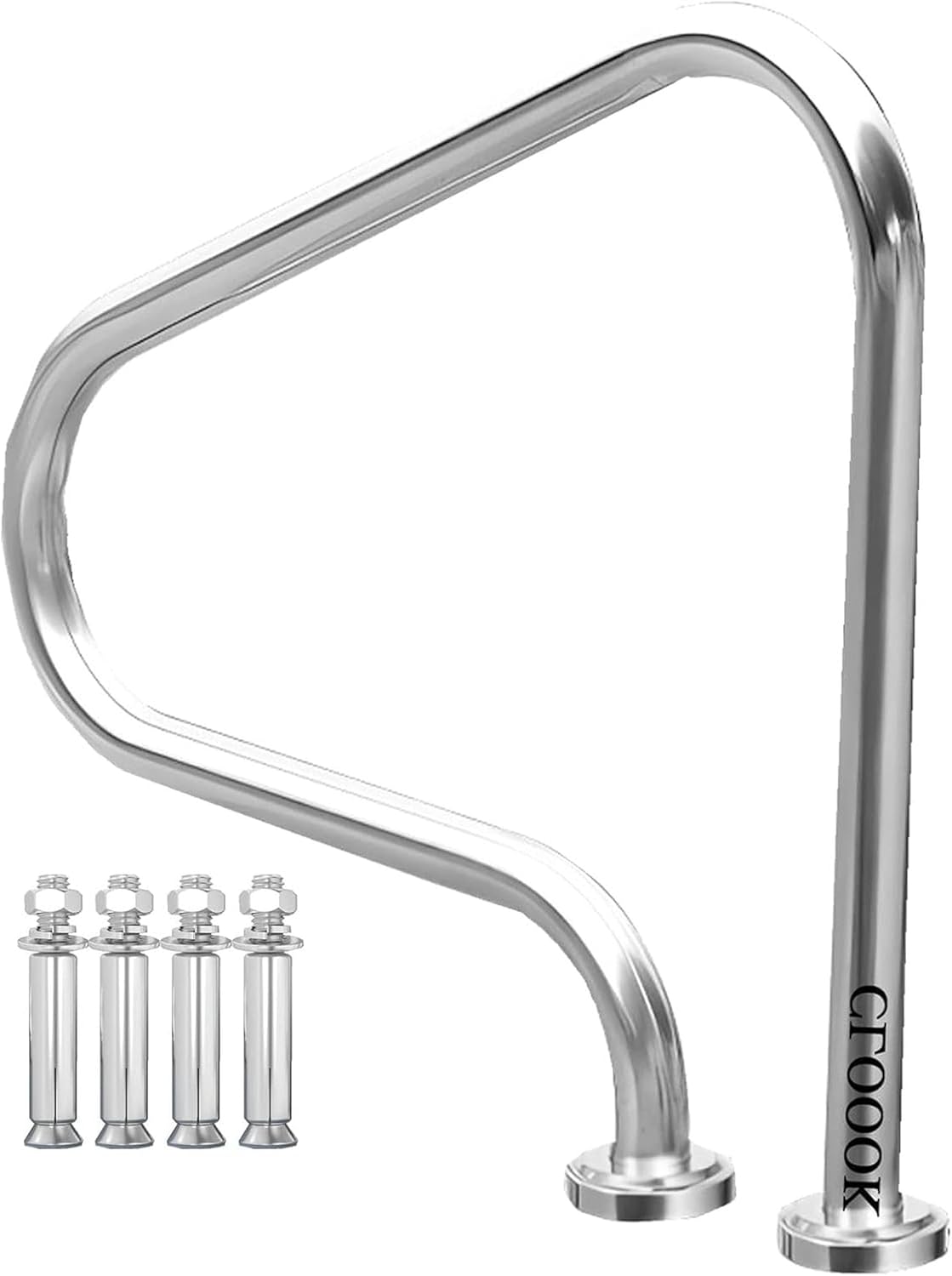 Pool il,Pool Safe Hand Rail 31X31 Pool Hand Rail Pool Railing for Private Swimming Pools Water Par/4Pack