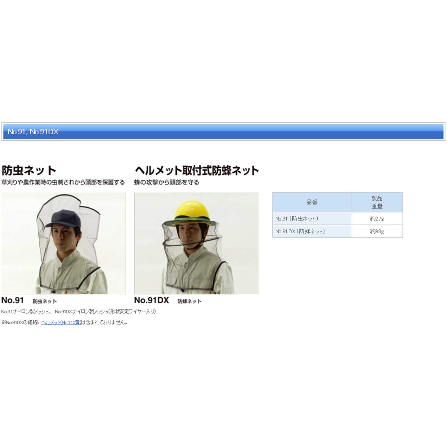 Amazon.co.jp: TOYO ヘルメット取付式防蜂ネット No.91DX 蜂の攻撃から