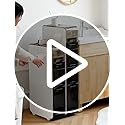 3-Tiers Narrow Storage Cabinet,Sleek Free Standing Toilet Paper Holder,Small Bathroom Floor Cabinet,Slim Plastic Drawer Storage,Multifunctional Organizer,White,6.9''x16.1''x30.8''Lozovin-SNG)