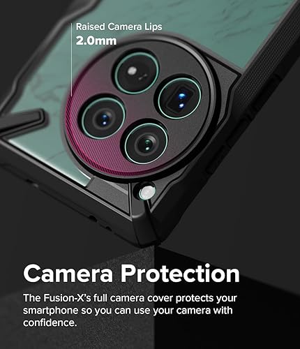 Miniatura 4 de Ringke Fusion-X Recortes precisos para lentes de cámara Compatible con OnePlus 12, parachoques aumentado, parte trasera dura, resistente, funda