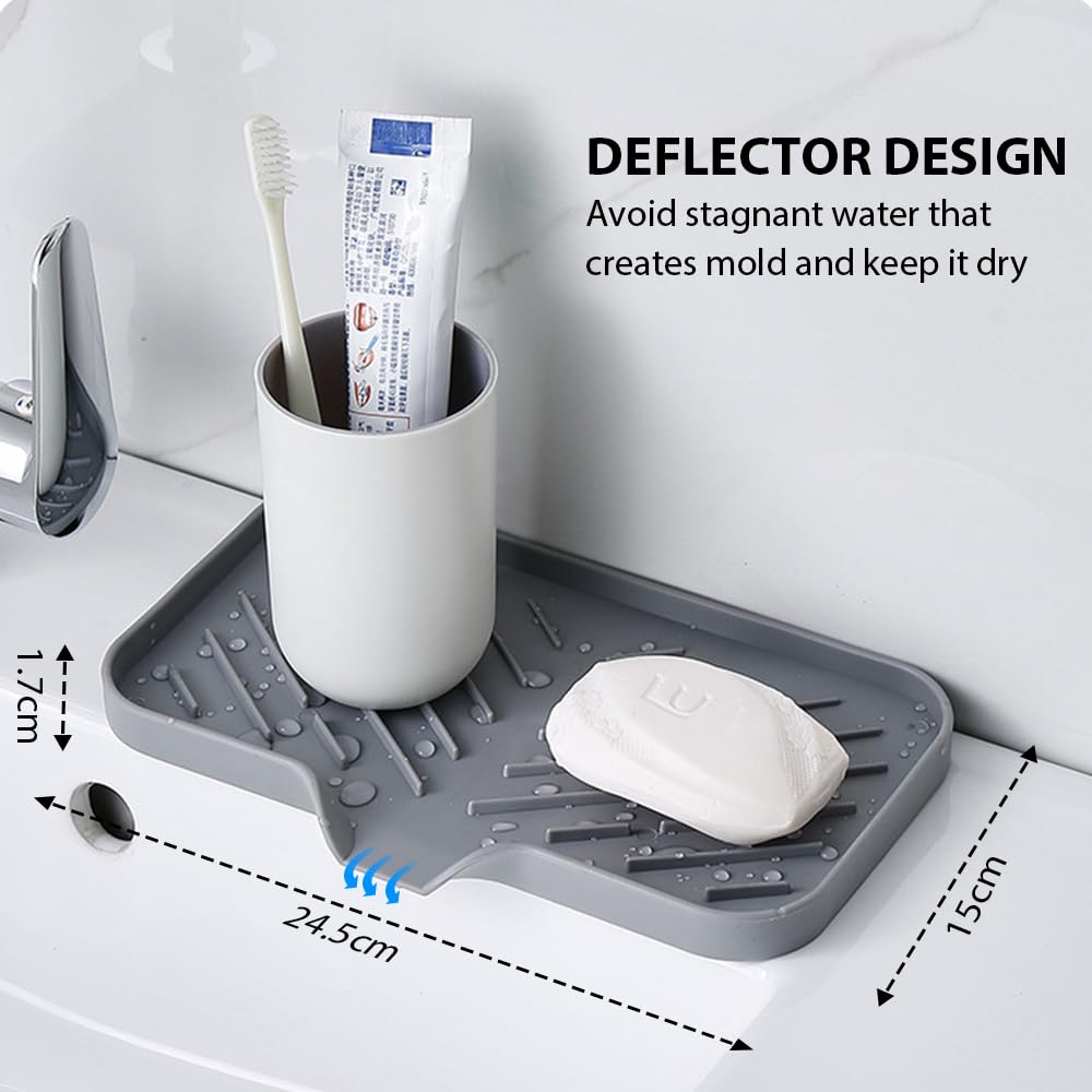 Snips Saponello - Dispenser Sapone Cucina 2in1, Set a 2 Vani Porta Spugne Lavello Cucina e Lavanderia Laterali, Porta Sapone Dosatore 200ml e Porta Anelli, Organizer Lavello 26x11,5x14,5 Made in Italy