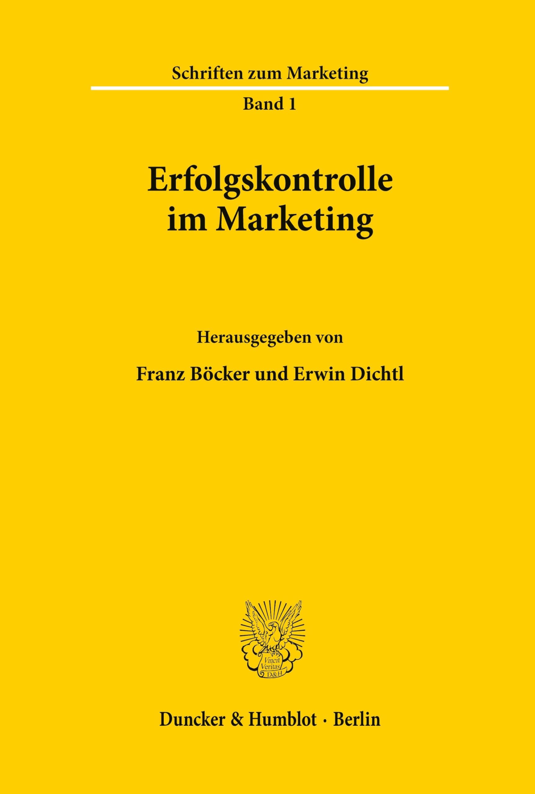 Erfolgskontrolle Im Marketing: 1