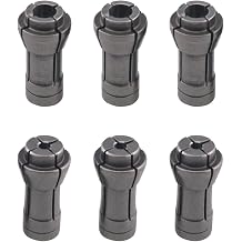 6PCS Die Grinder Collet Grinding Machine Clamping Collet Die Grinder Collet Grinding Machine Clamping Collet Adapter, 3 Pack 3mm, 3 Pack 6mm