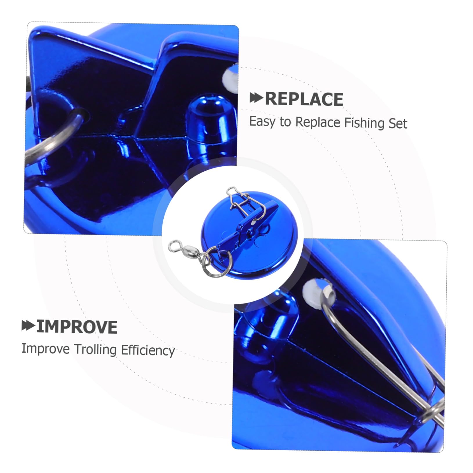 HEMOTON Conector para Pesca en Agua Marina y Salada, Acero Inoxidable Resistente la Corrosión Diseño Ajustable de Ángulo para Profundizadores y Accesorios Náuticos