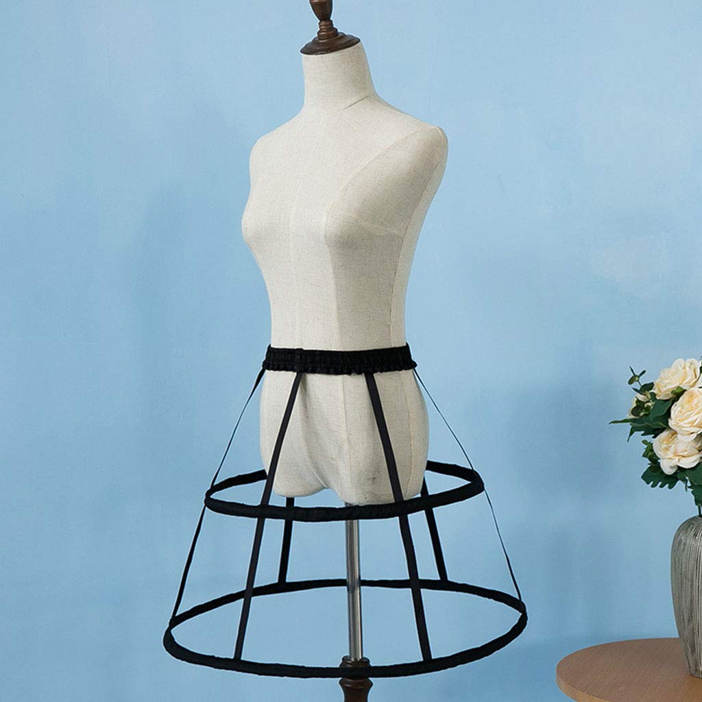 Jupon Taille élastique Blanc 3 Cerceaux - Ref J008 - Jupons