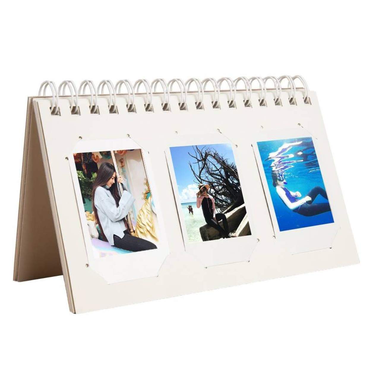 Stela Pieces of moment photo album Compatible With Fuji In-stax Mini Film (60 Photos) (Smokey White)-image-27
