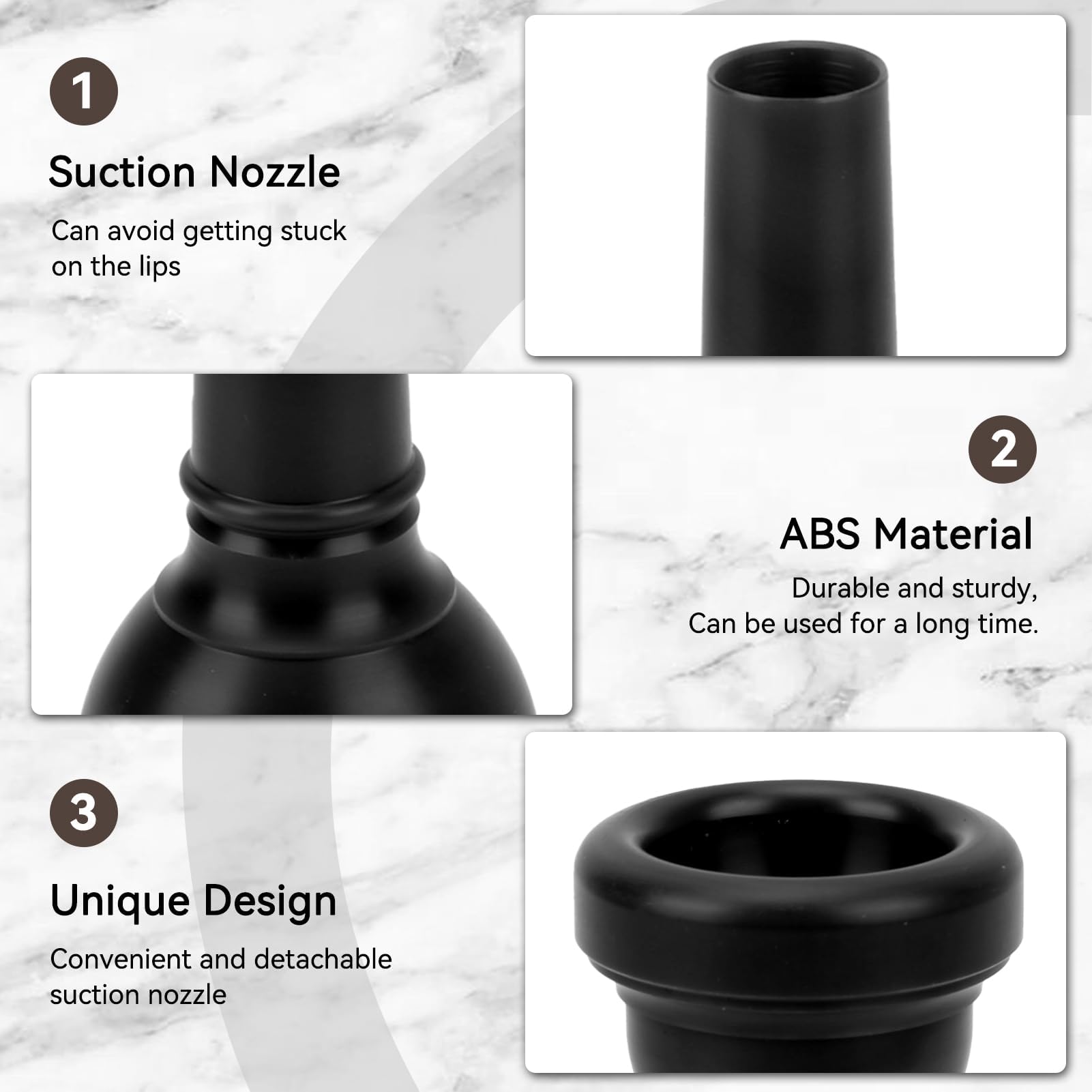 Trombone Mouthpiece, MT?22 Plastic Trumpet Mouthpiece - Image 3