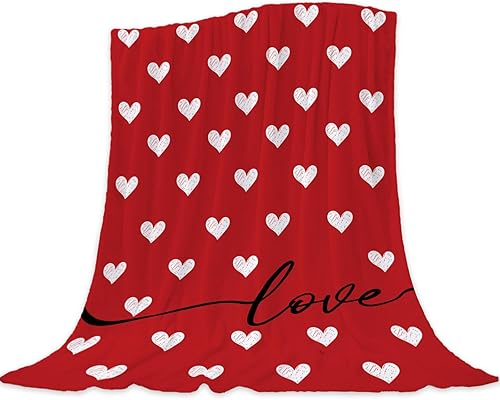 Neatee Living Manta para el dĂa de San ValentĂn, tamaño individual, manta roja con corazĂłn de amor, para novia, esposa, pareja, manta de regalo para Neatee Living Manta para el dĂa de San ValentĂn, tamaño individual, manta roja con corazĂłn de amor, para novia, esposa, pareja, manta de regalo para