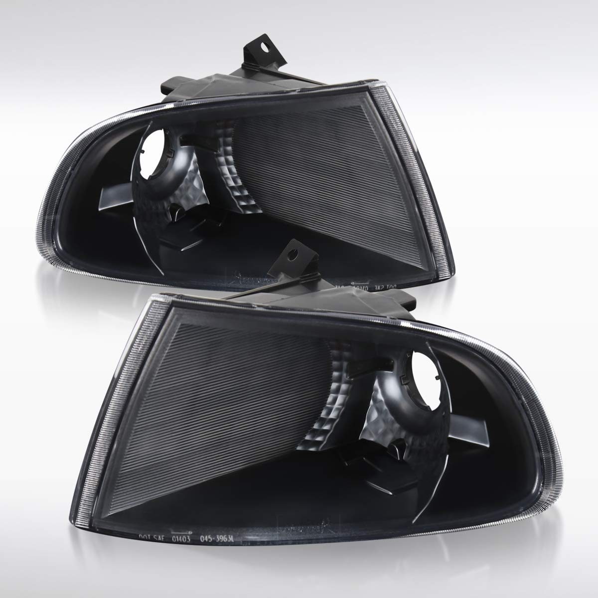 Autozensation Compatible with Honda Civic 2DR/3DR 1992-1995, Black Housing Clear Lens Corner Lights
