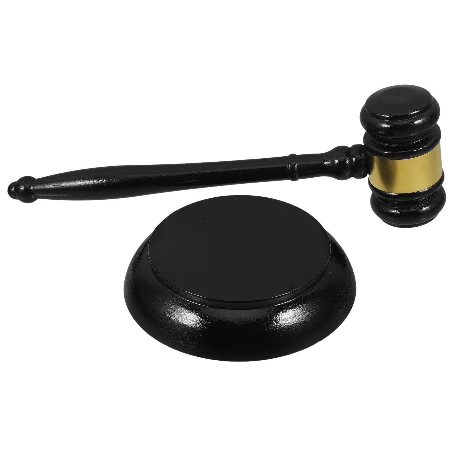 Martillo de juez de madera compacto portátil, martillo de subasta de corte hecho a mano con acabado suave for reuniones y uso legal Mazas de madera