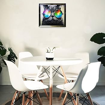 クリスタルピクチャー キャットグラス アートパネル 猫 143-026