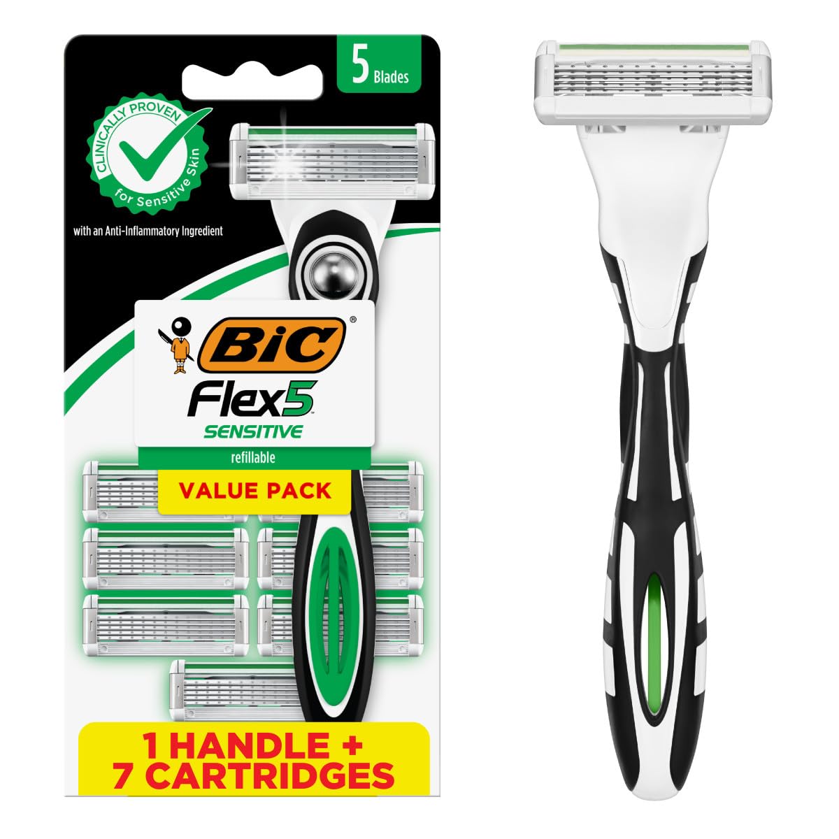 

                                                    BIC BIC Flex 5 Sensitive Men's Refillable 5-Blade 