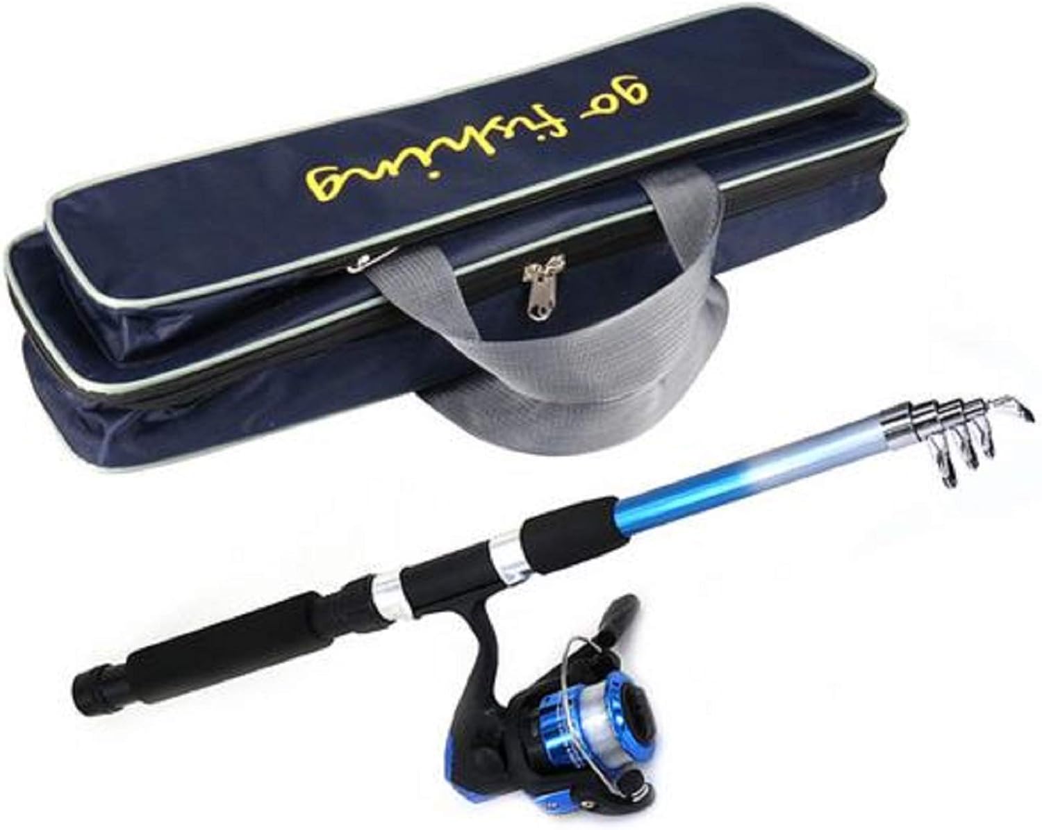precauti Beginner Children's Fishing Rod Set Fishing Rod Reel Set Kit