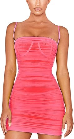 amazon red bodycon dress