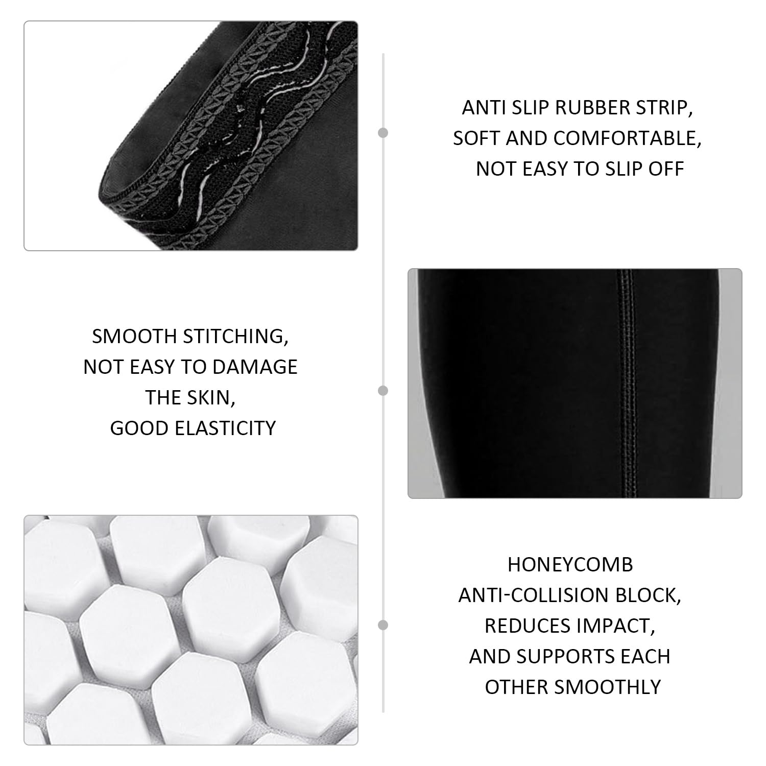 1 Par De Protectores para Piernas Y 2 Piezas De Correas para Piernas, Calentadores Anticolisión, Calentadores Elásticos para Piernas, Adecuados para Correr, Fútbol, ​​Montañismo Y Ciclismo