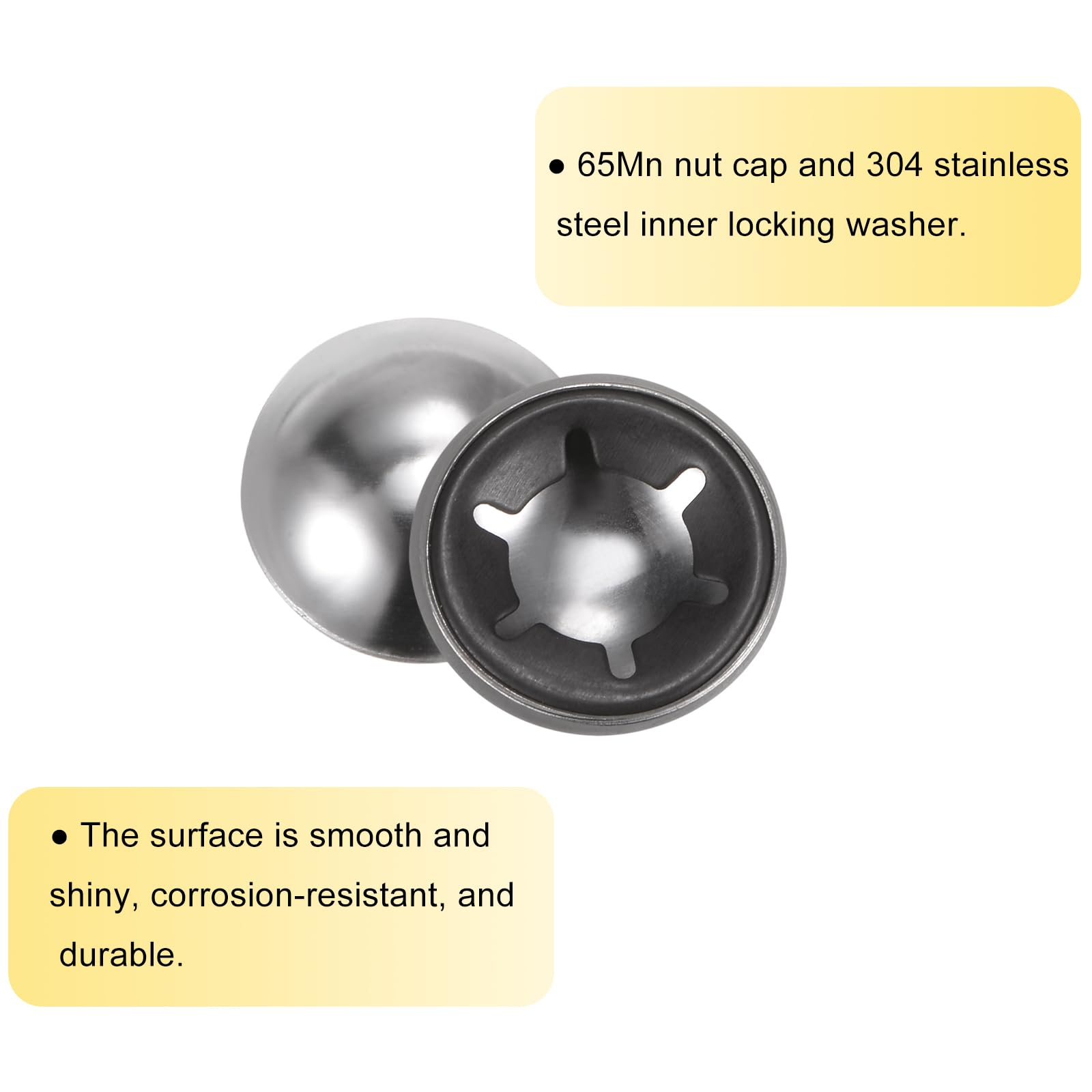 uxcell 8 punte in silicone per cannuccia, coperture in metallo, morbide