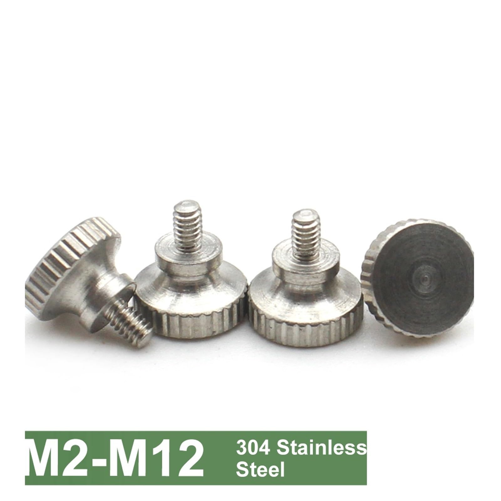 M2 M2.5 M3 ~ M12 5/2/1 Stück 304 Edelstahl Rändelschraube mit hoher Stufe Handgriffknopfschrauben Rändelschrauben Länge 3-35 mm(60mm,M12 X1PCS)