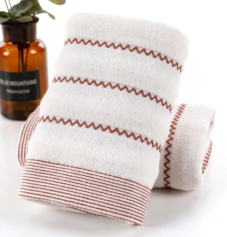 DIOWP ジャカードに洗顔家庭用脱脂綿フェイスタオルソフトで快適な洗顔タオル