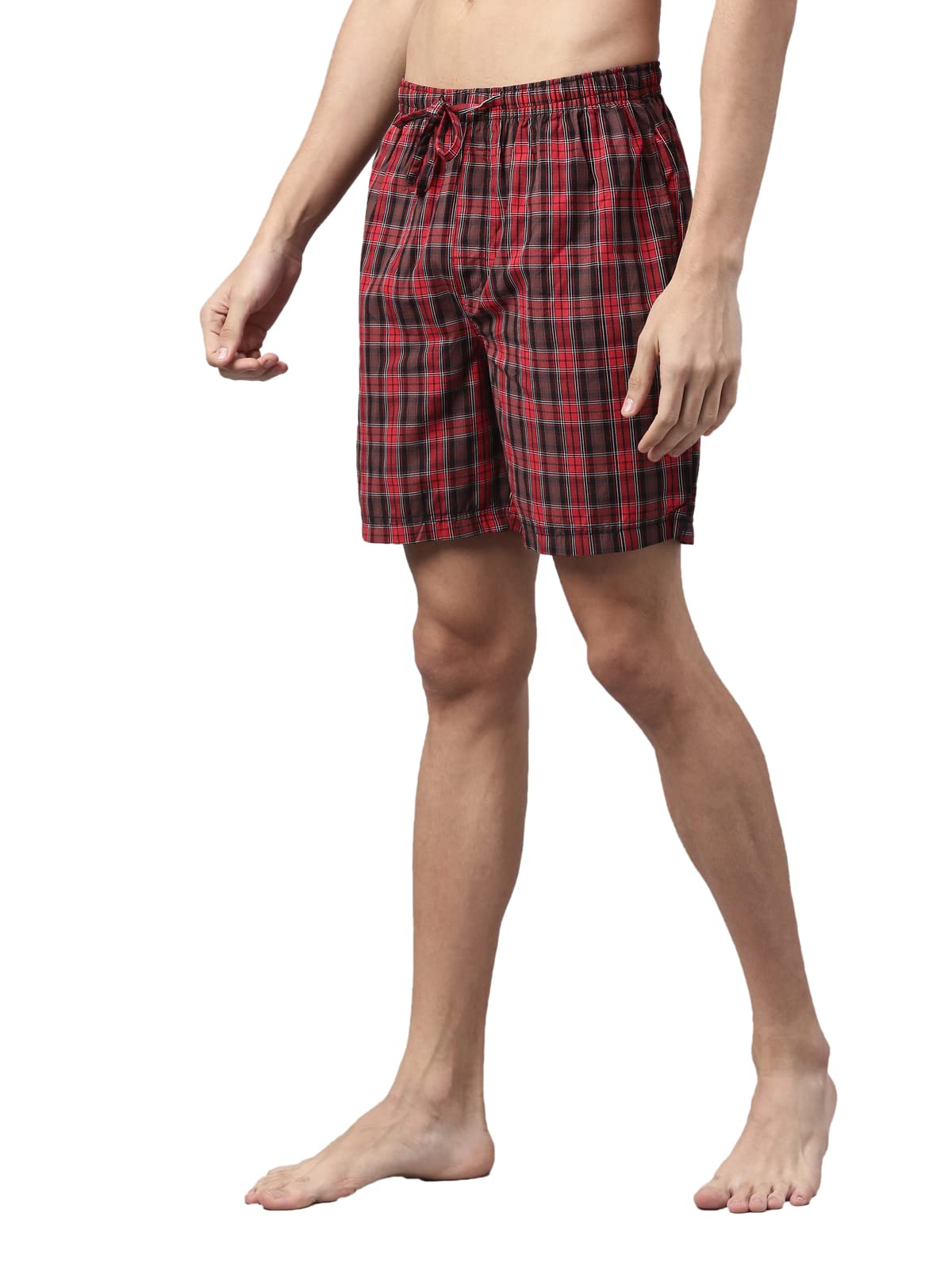 joven Men Checked Lounge Shorts-picture-31
