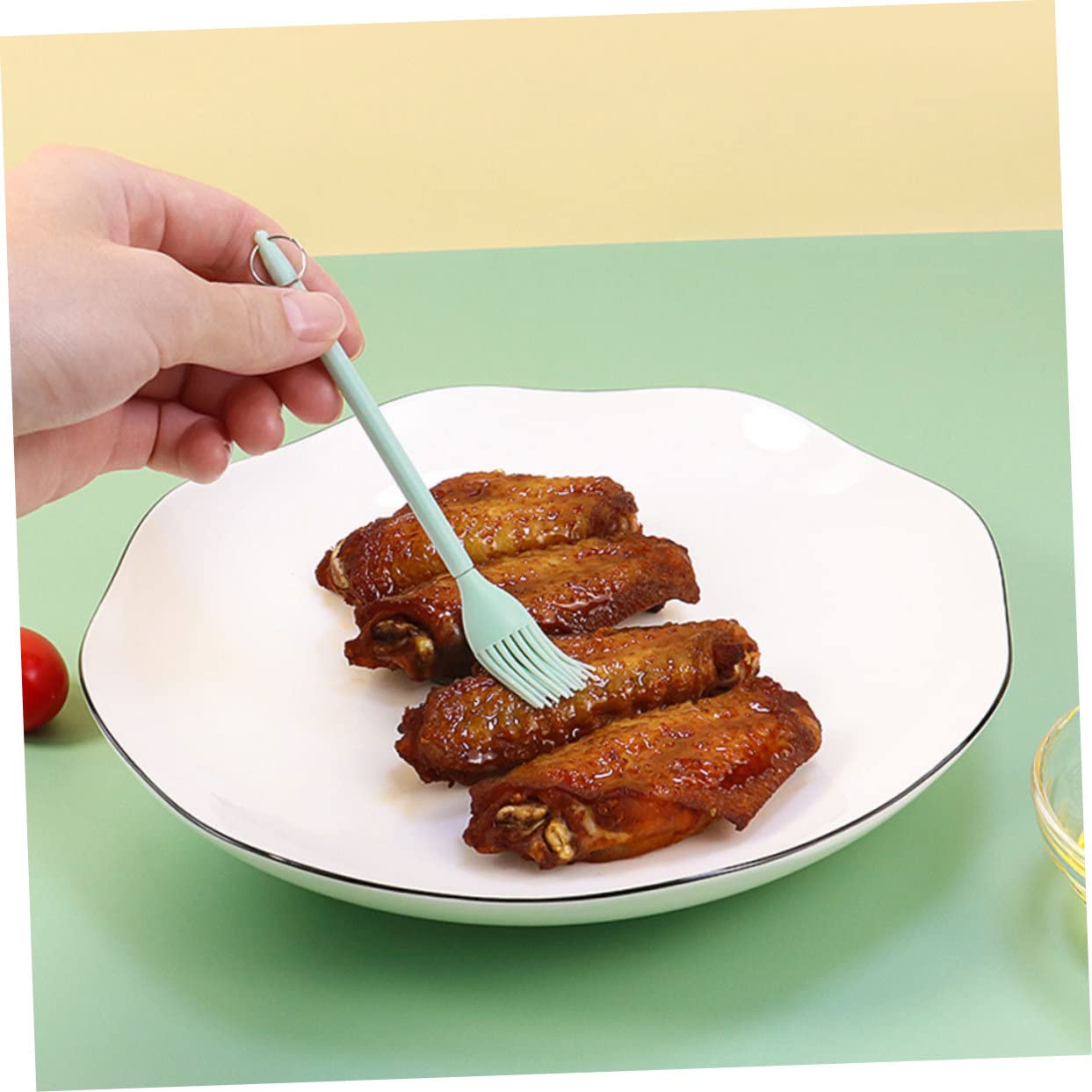 HEMOTON 20pezzi Pennelli Silicone Estensibili Per e Salsa Pennelli Per Barbecue e Vivaci Strumento Portatile Per Cottura e Grigliate Manico Ergonomico e Facile Da Riporre