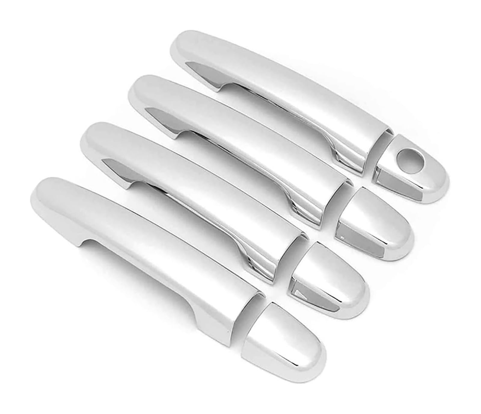 STRJUS Car Door Handle Cover for Pontiac for Vibe 2002-2010 Single Hole Door Handle Bowl Decoration Anti-Scratch Modification Car Trim(Electroplating)