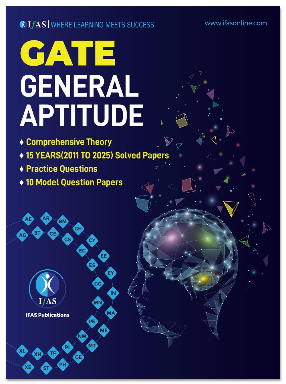 GATE General Aptitude Book 2026 | Previous Year Solved Papers & Comprehensive Theory with Practice Questions | IFAS Publications.