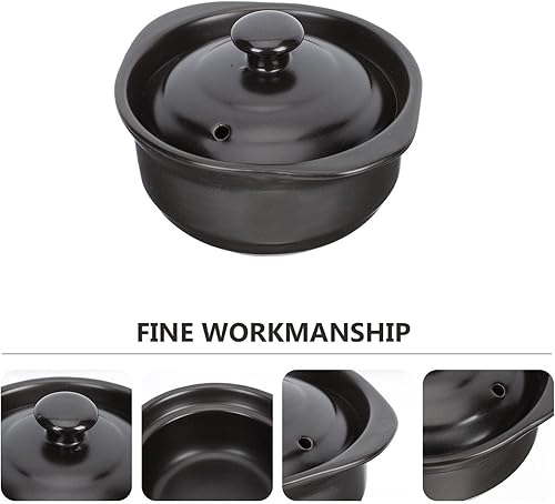 Miniatura 9 de Kichvoe Cacerola coreana para parrilla, platos redondos para hornear con tapas, olla multifunción para sopa, placa de parrilla para estufa de gas,