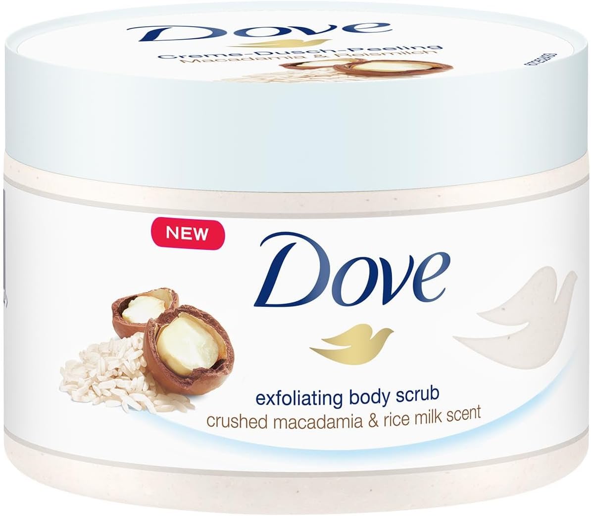 Unlock Silky Smooth Skin: Dove Macadamia & Rice Milk Cream Shower Scrub Review