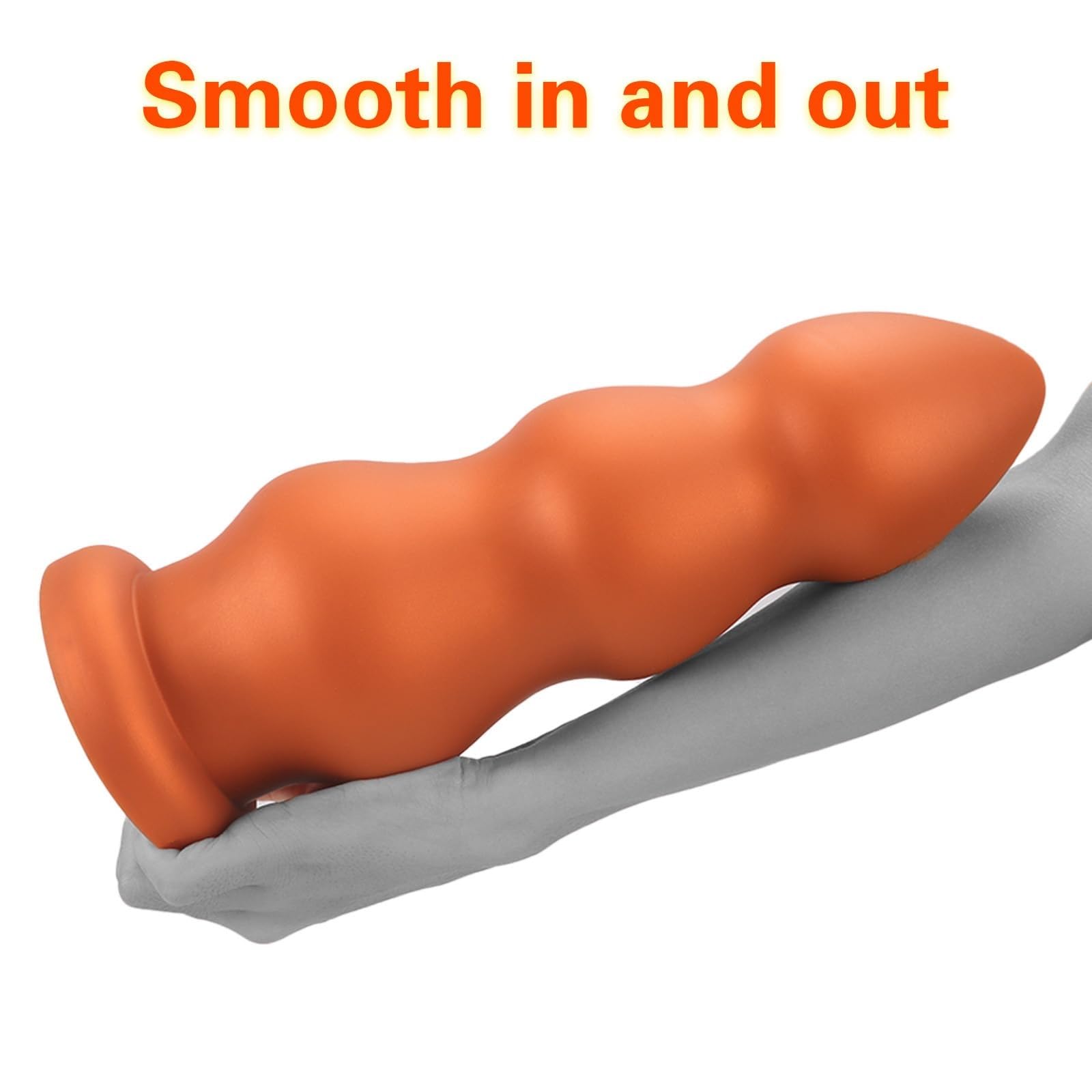 Dildo gigante SM in silicone, con sfera anale e ventosa, grande XXL, dilatatore anale, massaggiatore for la prostata, giocattoli sessuali anali for uomini e donne(XL)