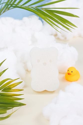 Miniatura 11 de BearCo. - Esponja de baño para bebé, 100% pura, natural, extra suave y lisa, hipoalergénica y completamente libre de fragancia, colorantes,