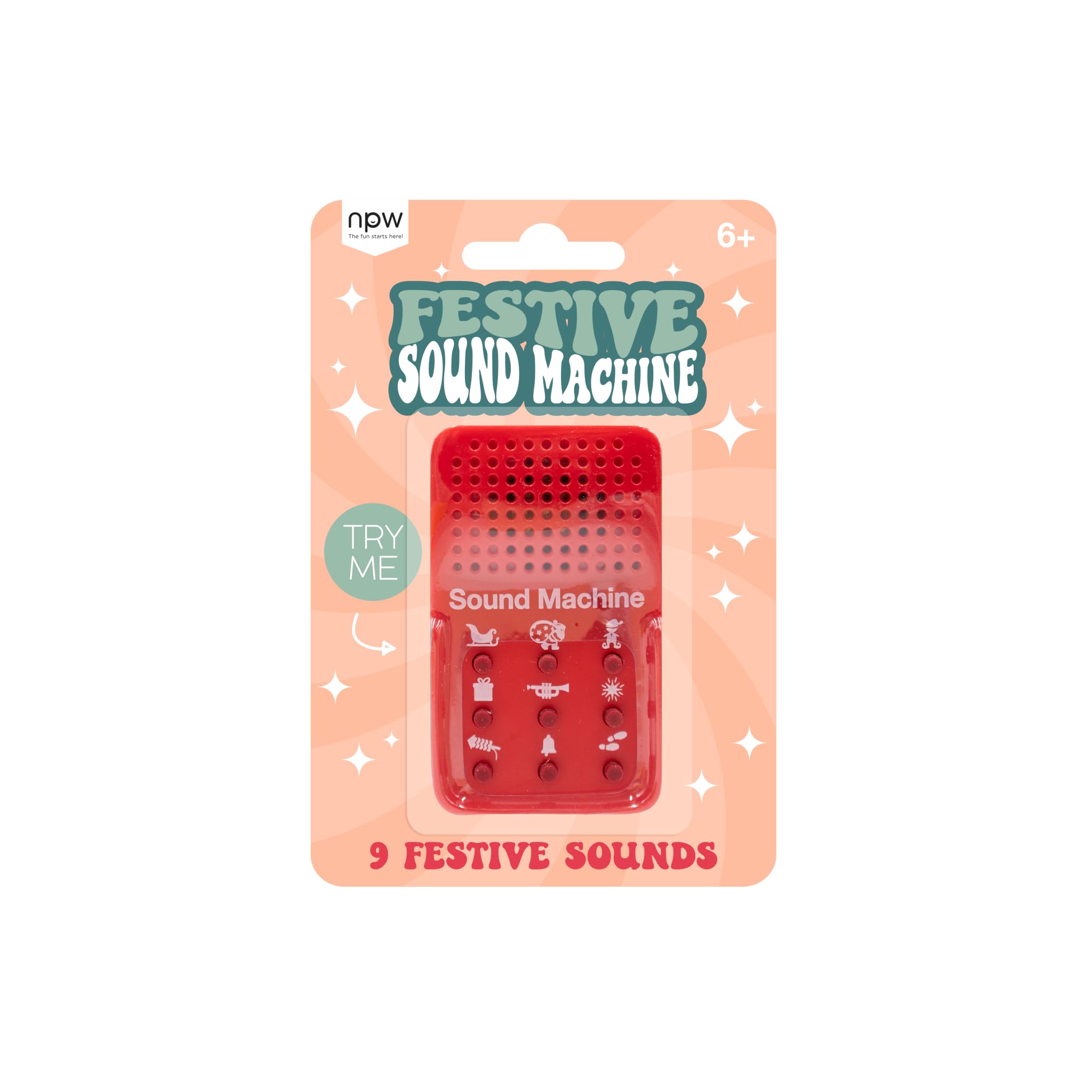 Festive Sound Machine Sound Box, Red
