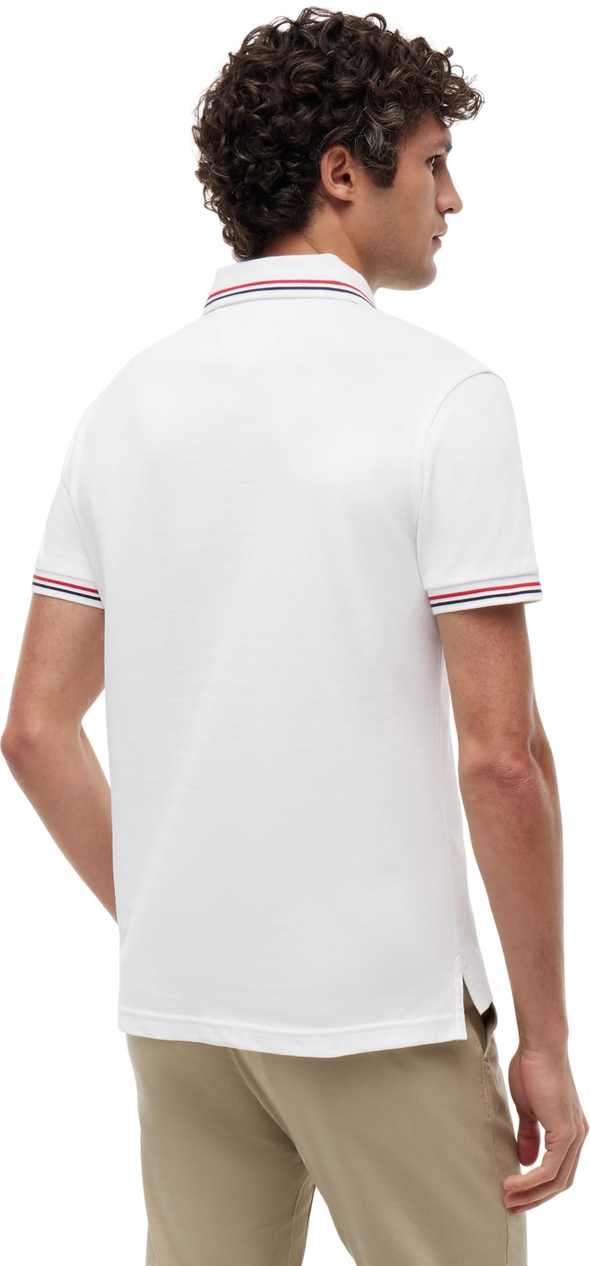 Tommy Hilfiger Herren Poloshirt Kurzarm Slim Fit mit Kontrast-Details