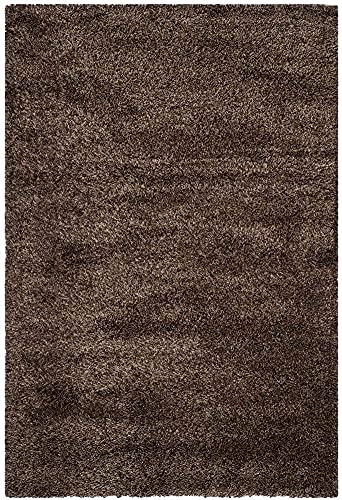 Image of Urban Modern Decor Featuring Soft Shaggy Carpet & Rug for Your Bedroom and Livingroom [Size- 2x5 feet & Color-Brown].