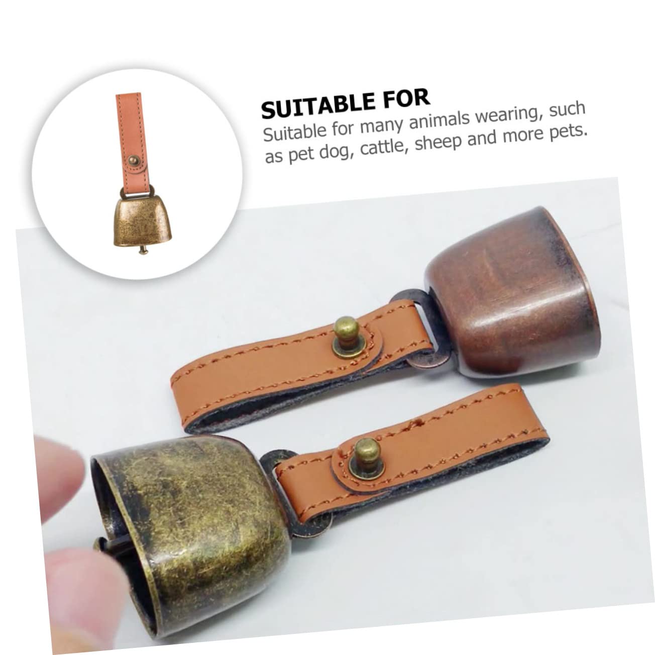 HANABASS Bell Pet Tool Iron Pet Jingle Bell Lovely Bell Christmas Cowbell Sound